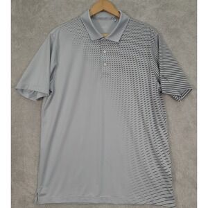 Puma Golf Polo DryCell Gray‎ Short Sleeve Stretch Golf Shirt Mens Size Medium